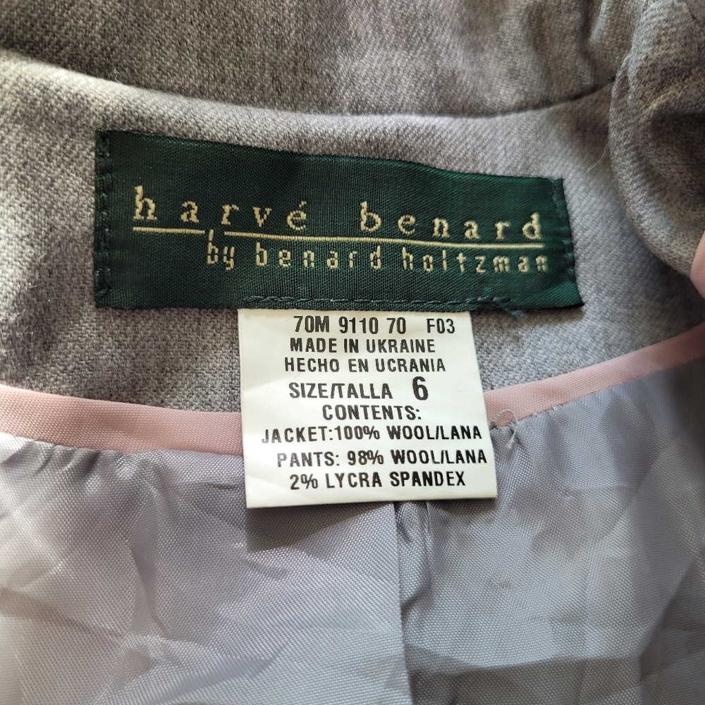 100% Wool Pink Plaid Duster Trench Car Jacket Size 6 By Harve Benard - Picture 8 of 12